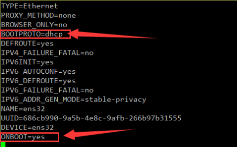 centos7系统服务器动态ip获取